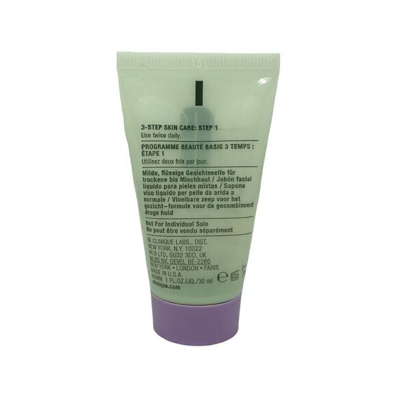 Clinique All About Clean Liquid Facial Soap - 1.0 fl oz / 30 ml x Set of 3 - Picture 3 of 3